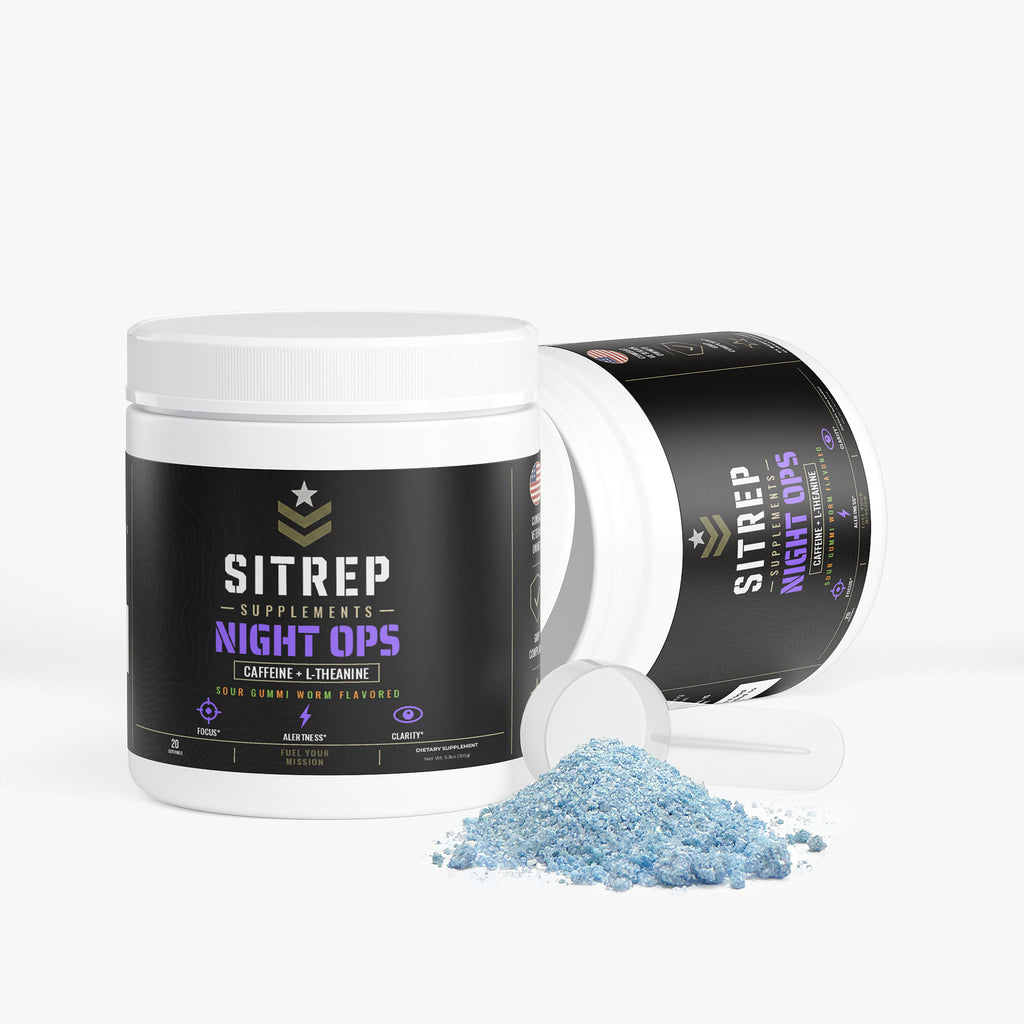 Night Ops — Caffeine + L-Theanine (Sour Gummi Worm)