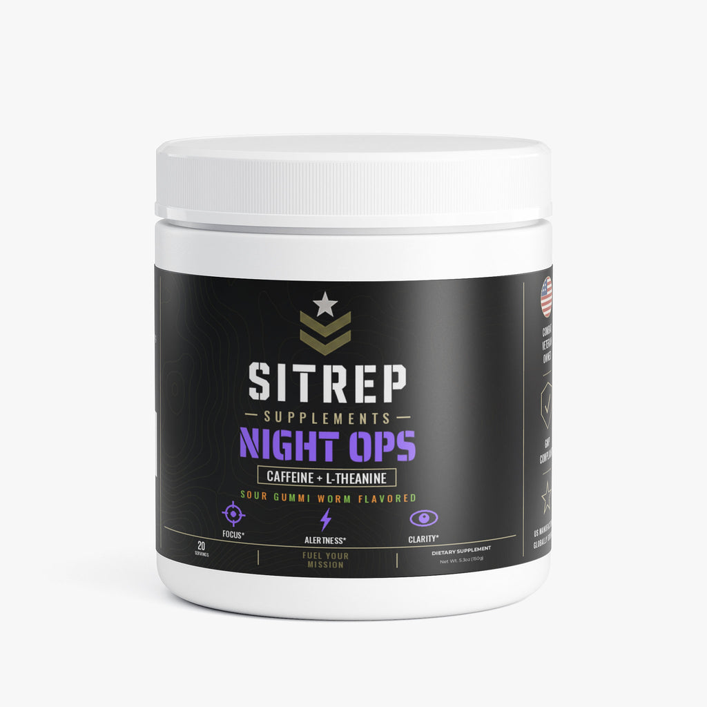 Night Ops — Caffeine + L-Theanine (Sour Gummi Worm)