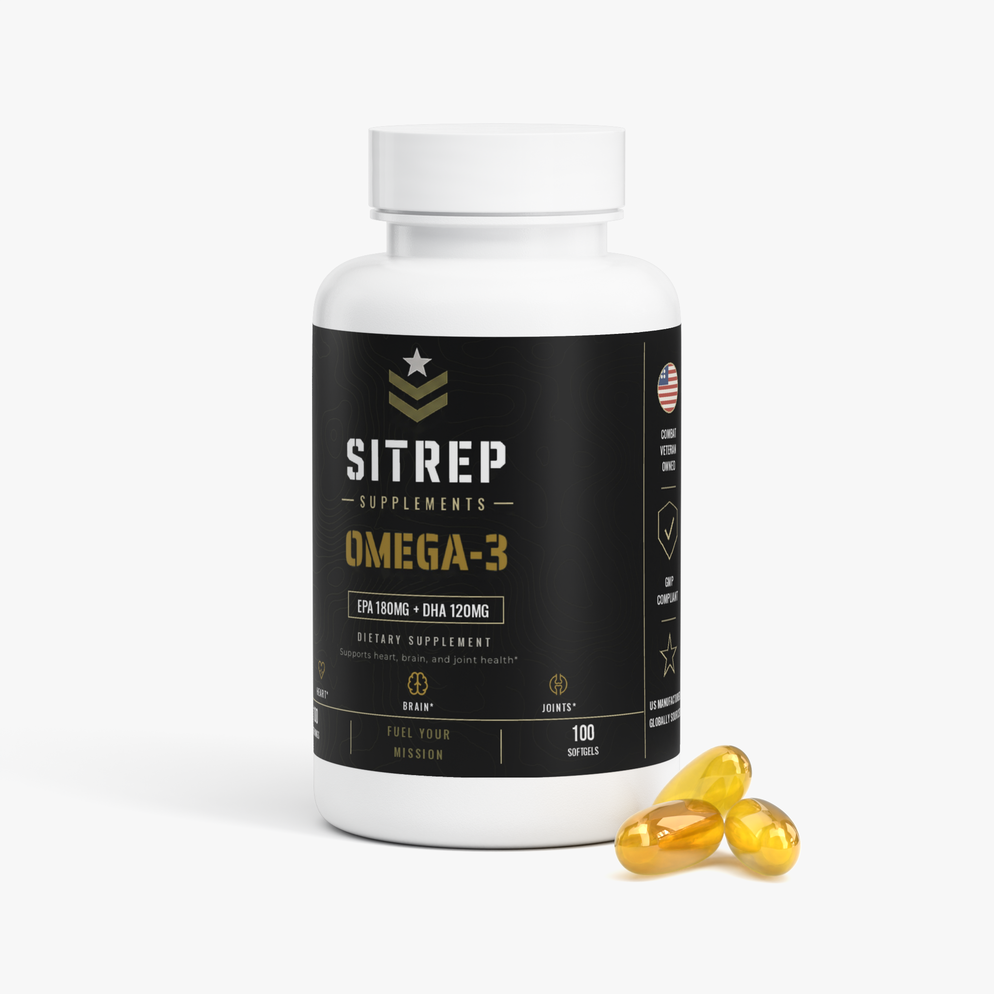 Omega-3 — EPA 180mg + DHA 120mg