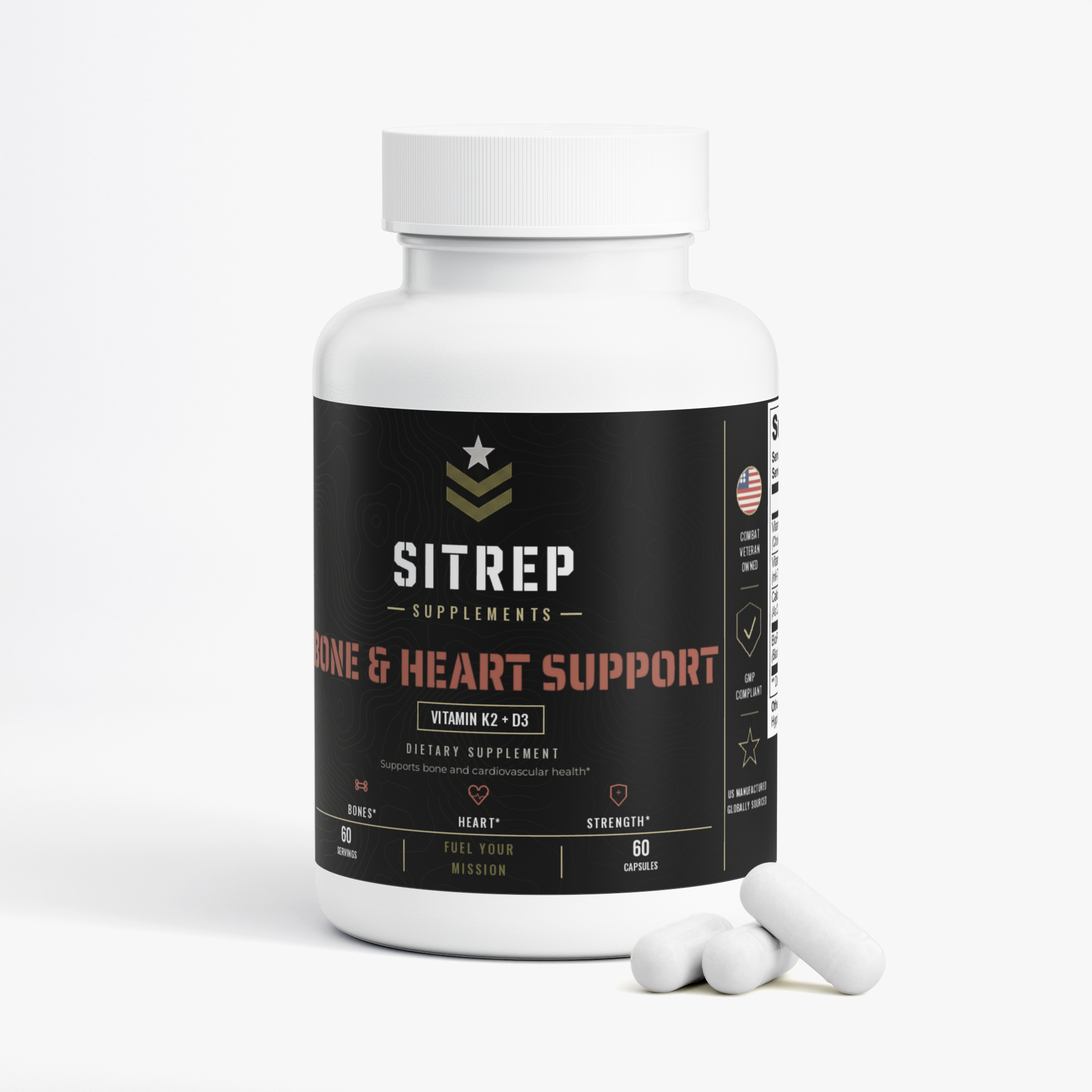 Bone & Heart Support — Vitamin K2 + D3