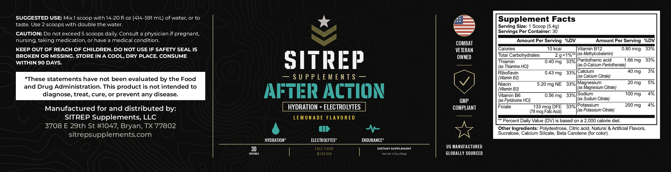 After Action — Hydration + Electrolytes (Lemonade)
