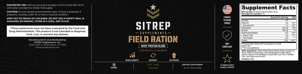 Field Ration — Whey Protein Blend (Chocolate)