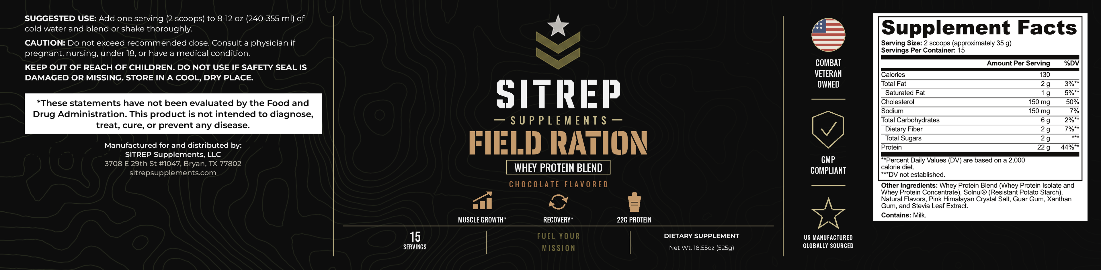 Field Ration — Whey Protein Blend (Chocolate)